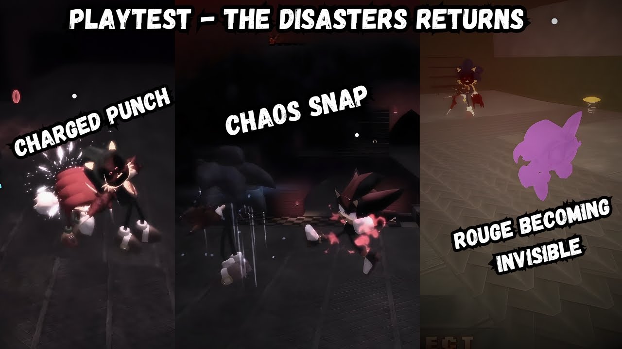 SONIC.EXE THE DISASTERS RETURNS - PLAYTEST - Showcase - [V1.4P]
