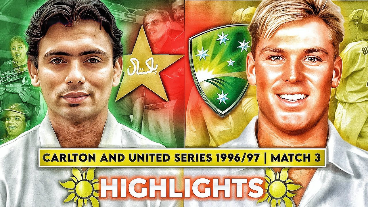 Carlton and United Triangular Series 1996/97 | Match 3 | Australia Vs Pakistan