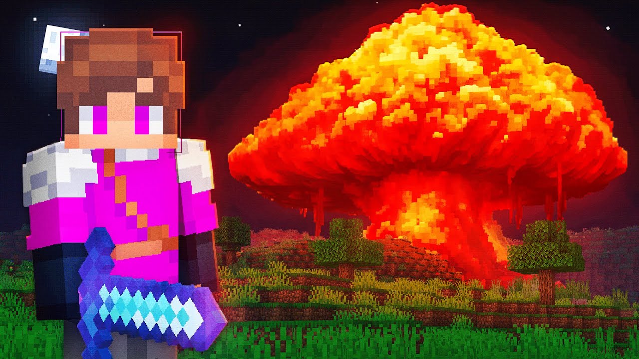 Я построил пушку «Орбитальный удар» в режиме выживания в Minecraft.