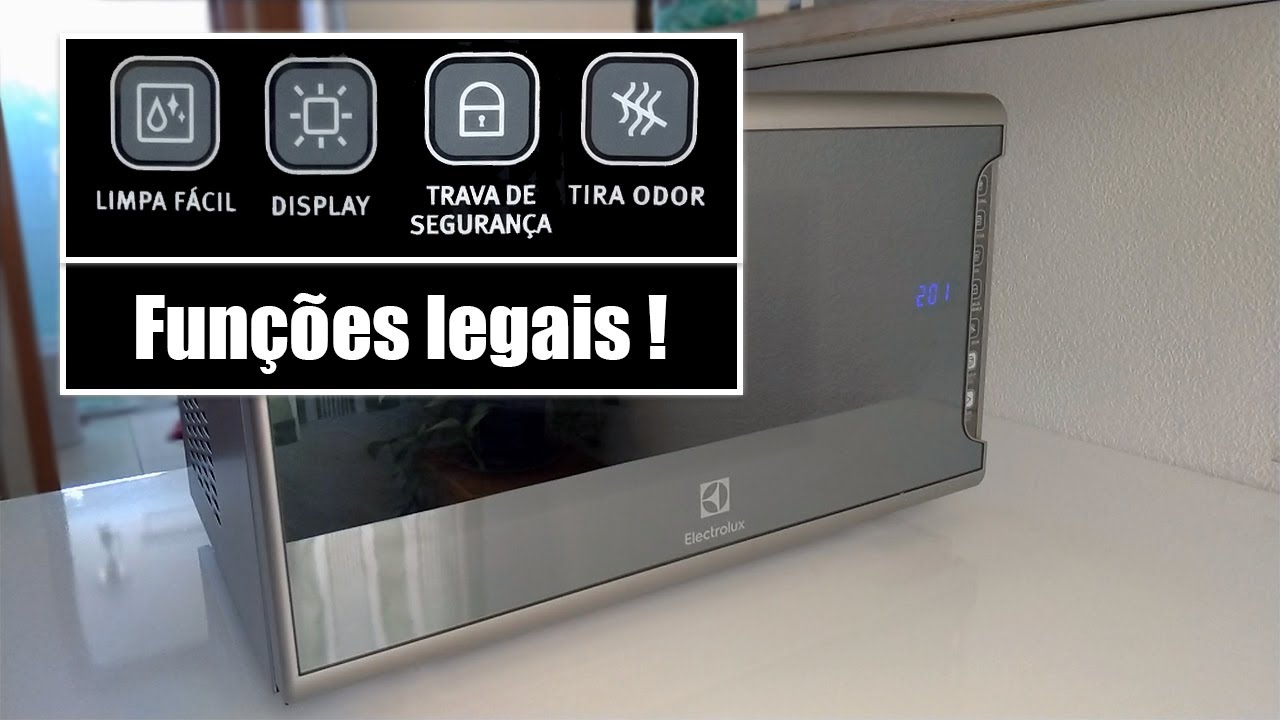 LEIA A DESCRIÇÃO ANTES! Micro-ondas Electrolux MI41S | Como usar as funções, ajustar hora etc...