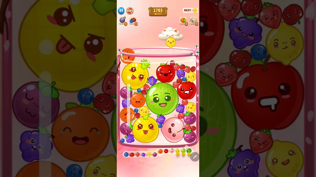 Juicy Fruit Drop  #pzgameszone #pzgames #gamingbypz #trending #juicyfruitdrop #gameplay 🍑 🍎 🍇 🍉 🍋