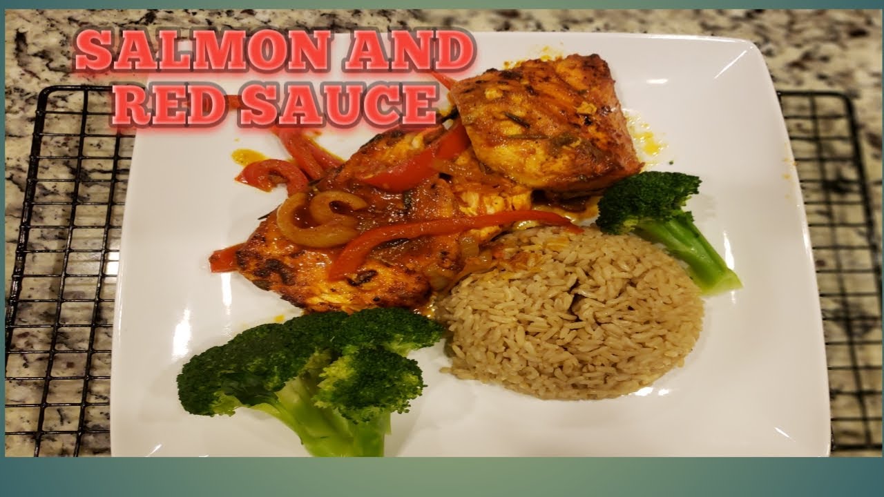 SALMON AND RED SAUCE