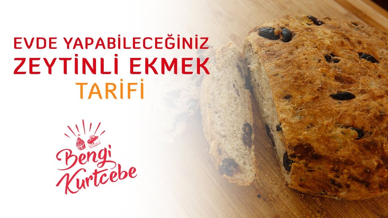 Evde Çok Kolay Yapabileceğiniz Zeytinli Ekmek Tarifi I Yormayan Yoğrulmayan