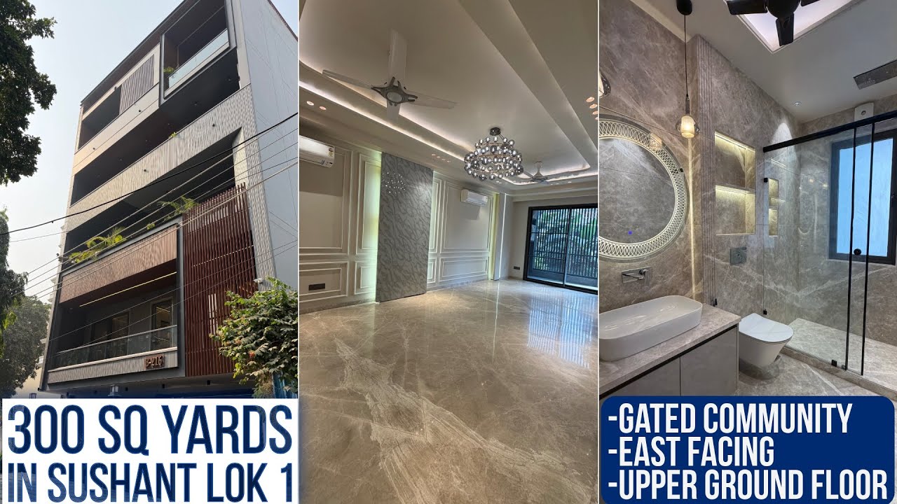 300 Sq Yards 4BHK Upper Ground Luxury Builder Floor in Sushant Lok 1 Gurgaon