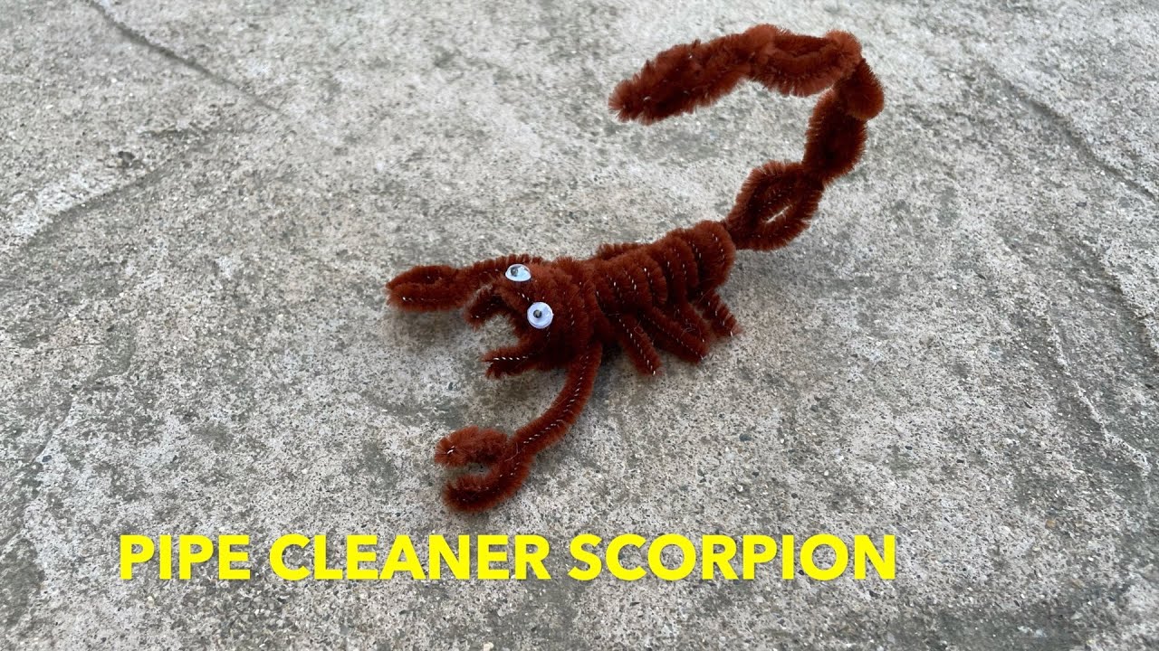 How to Make a Pipe Cleaner Scorpion | Pipe Cleaner Craft
