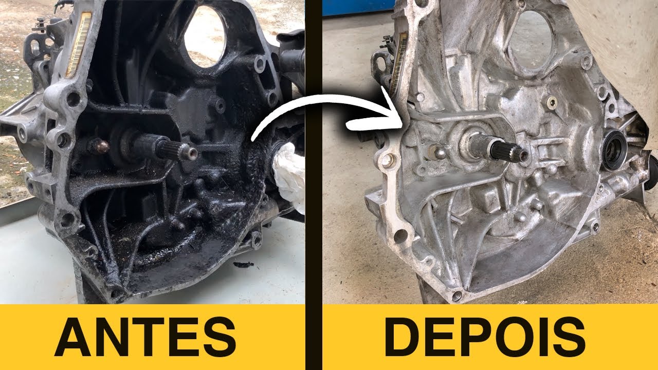 Limpeza Externa do Câmbio (com dicas!) Antes e Depois