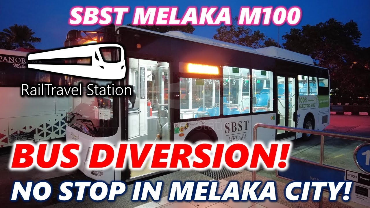 SBST MELAKA SKIPS MELAKA CITY?! 🇲🇾🚌 BAS.MY Melaka Bus M100 Melaka Sentral→Mahkota Parade↷Padang Temu