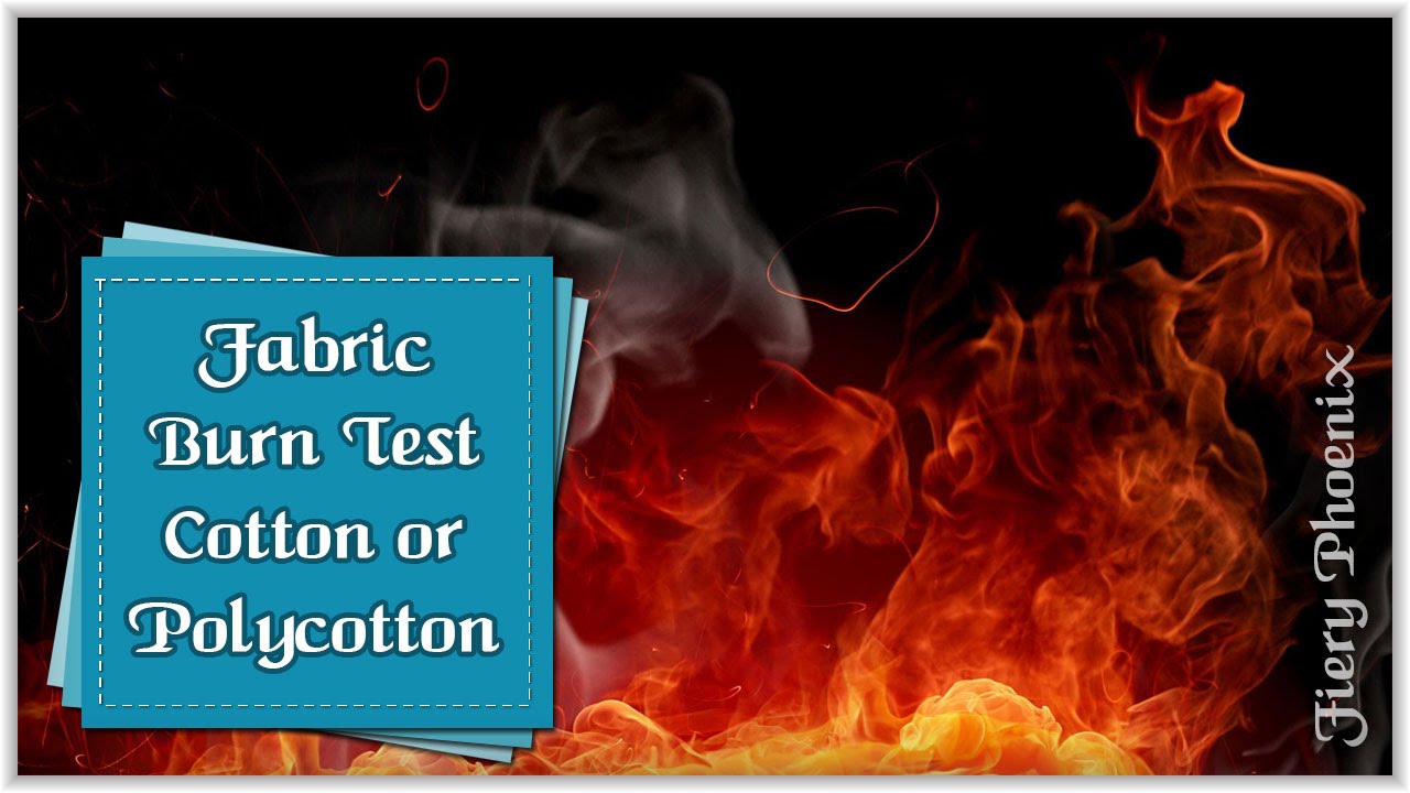 Fabric Burn Test Cotton Vs PolyCotton :: by Babs at MyFieryPhoenix