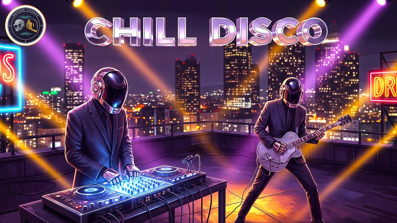 Night Skyline Funk & City Chill Disco Grooves 🌃✨DAFT PUNK TRIBUTE
