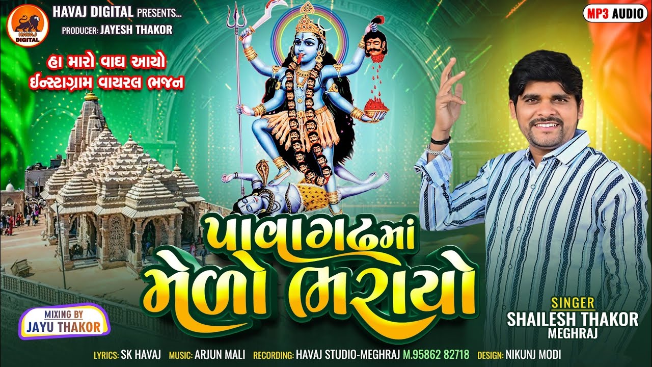 પાવાગઢ મો મેળો ભરાયો | Shailesh Thakor Meghraj New Mahakali Ma Bhajan 2025||હા મારા વાગ આયો|