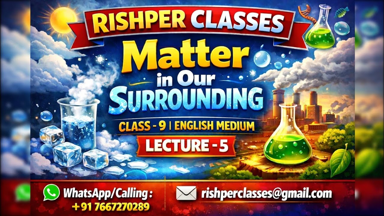 matter in our surroundings lecture 5 #class9 #chemistry #chemical