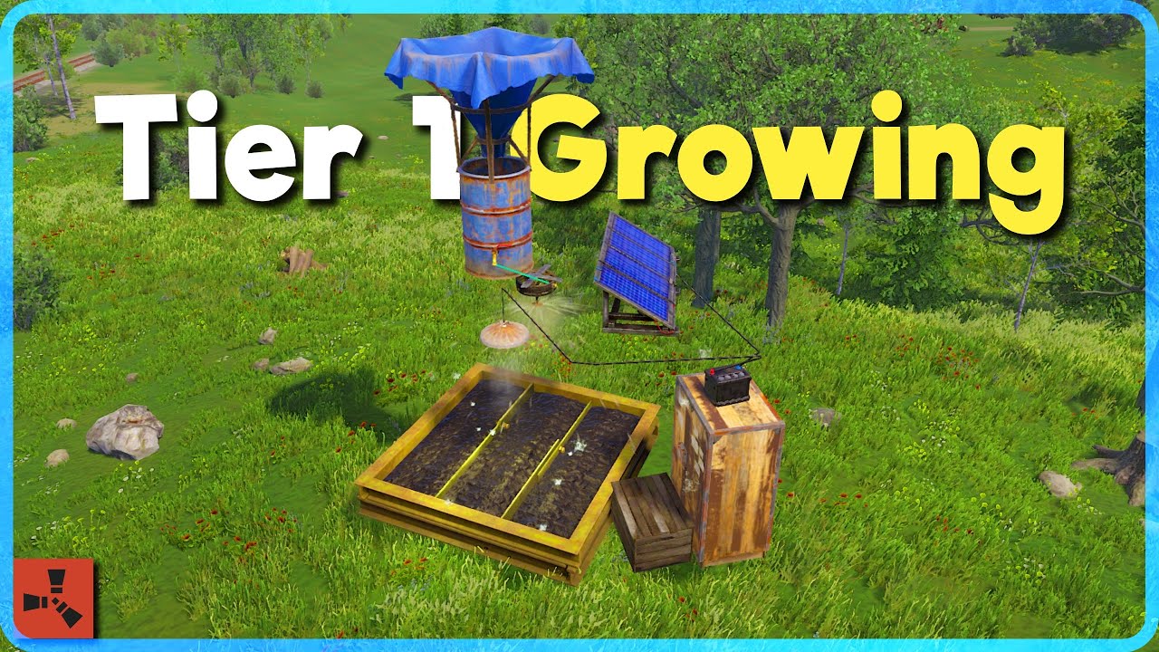 The Simplest Grow Base in Rust (A 1x1 for Tier 1 Growing)