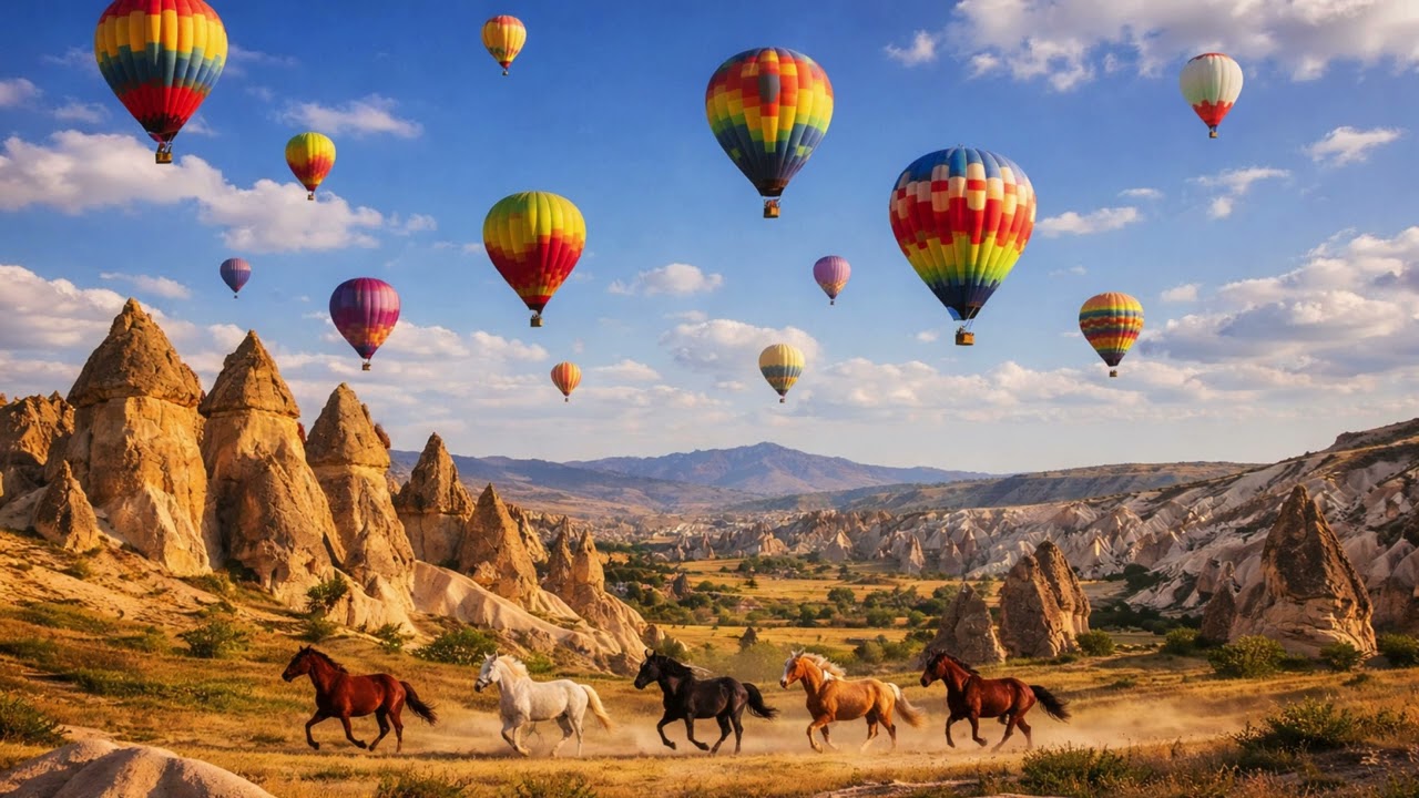 CAPPADOCIA | PERİ BACALARI | Cinematic Turkish folk music.