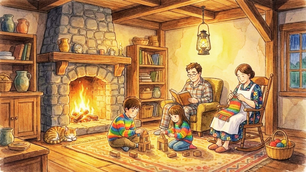 A Rainy Day in Our Mountain Cabin | Slow Living & Homemade Family Dinner