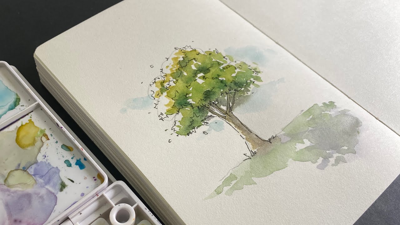How to Draw Trees with Watercolour | Beginners Tutorial