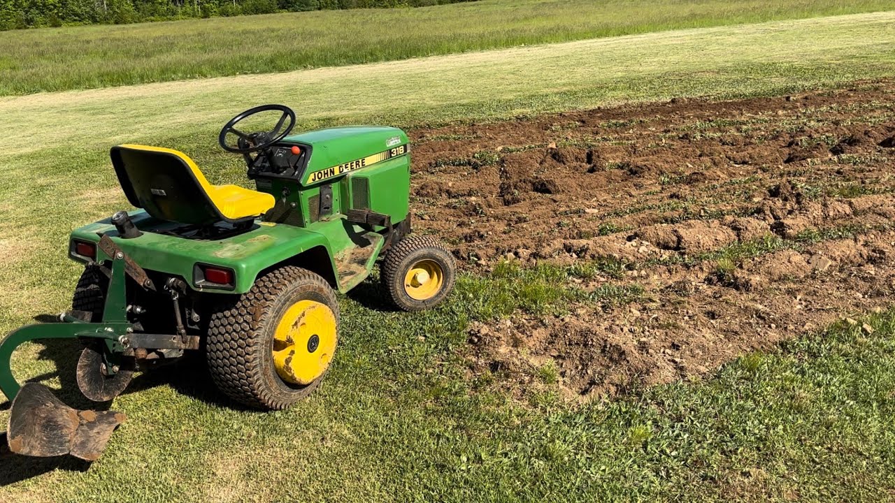 Plowing and Tilling With a Garden Tractor | John Deere 318