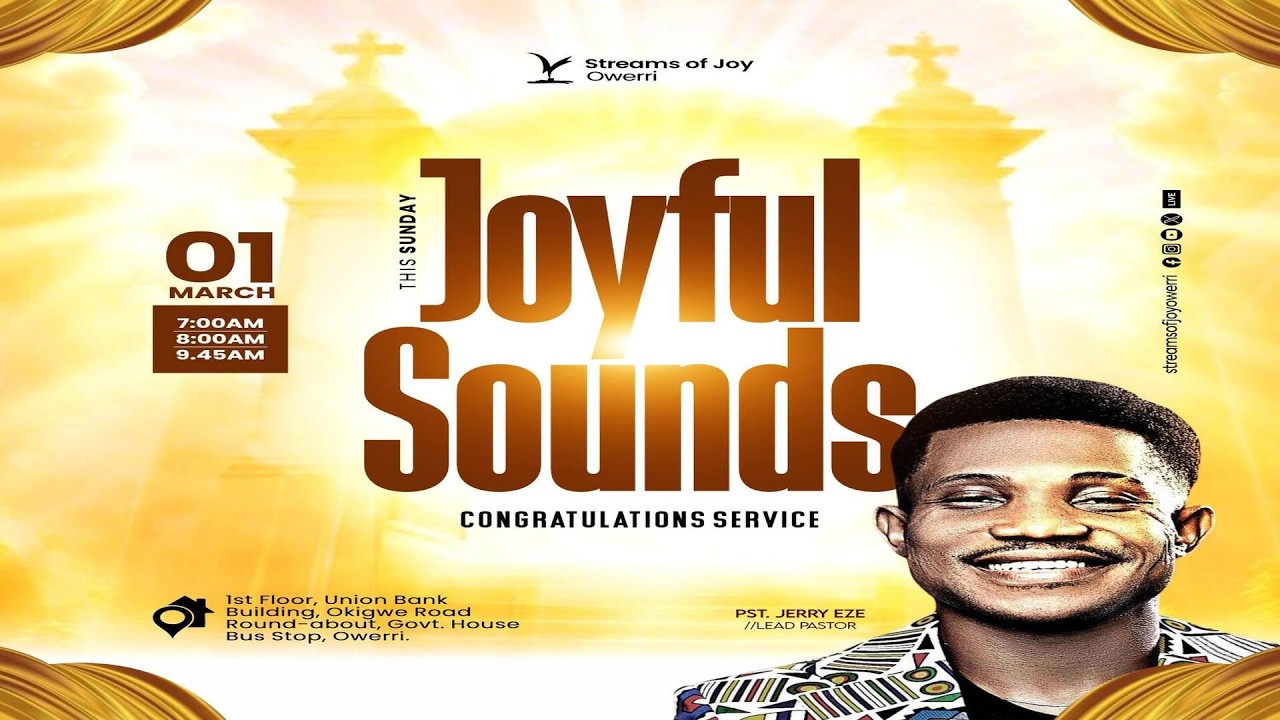 JOYFUL SOUNDS || CONGRATULATIONS SERVICE || SUNDAY SERVICE || 1ST MARCH, 2026