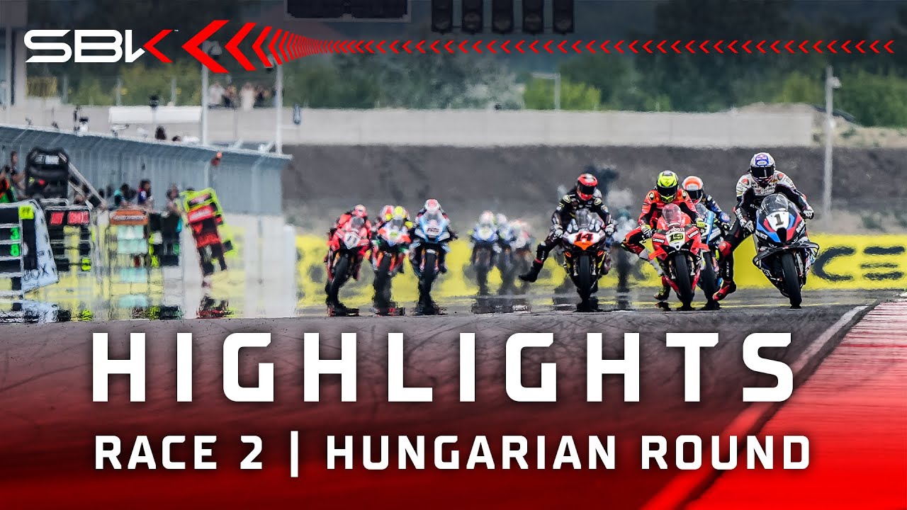 ПОЛНЫЙ ОБЗОР: Гонка 2 в парке Балатон 🎇 | 2025 #HungarianWorldSBK 🇭🇺