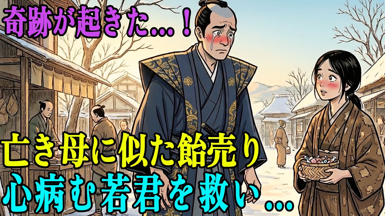 「亡き母にそっくりだ」心を病んだ名家の若君が、貧しい飴売りの娘に出会った結果、一族の悲しい過去が覆る奇跡が起きた  野談  伝説  昔話  説話  民話