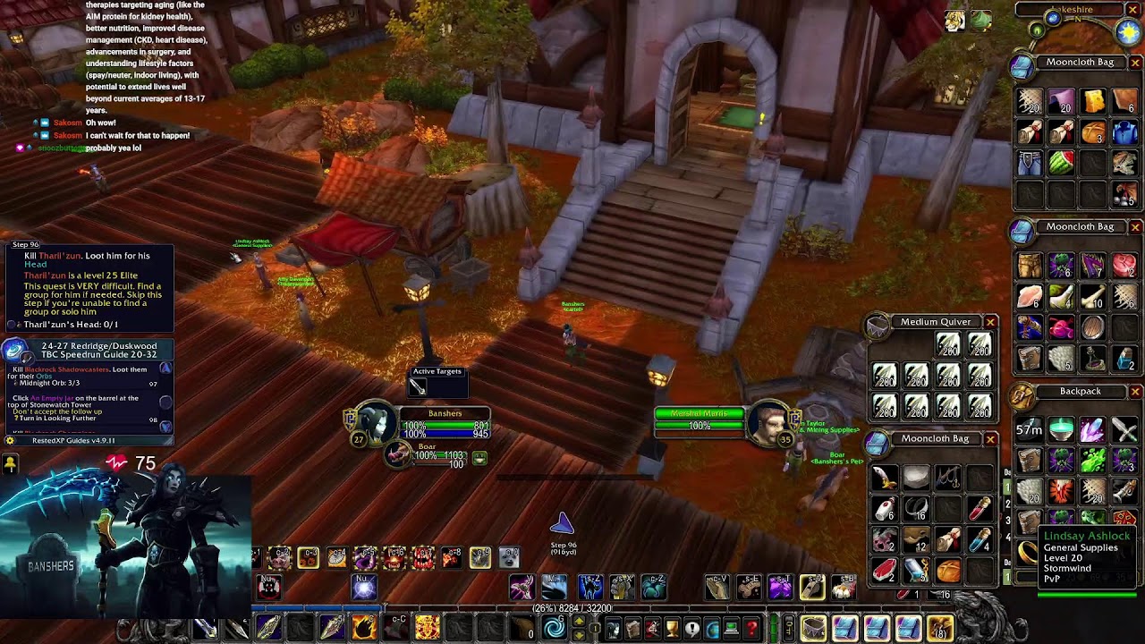 TBC Leveling maybe prepatch later (4106 io, 8/8M Hunter) !guide for RestedXP code !prepatch !talents