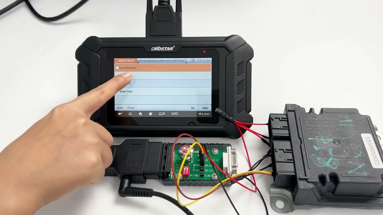 OBDSTAR P50 TESLA R7F701064 AIRBAG RESET BY BENCH