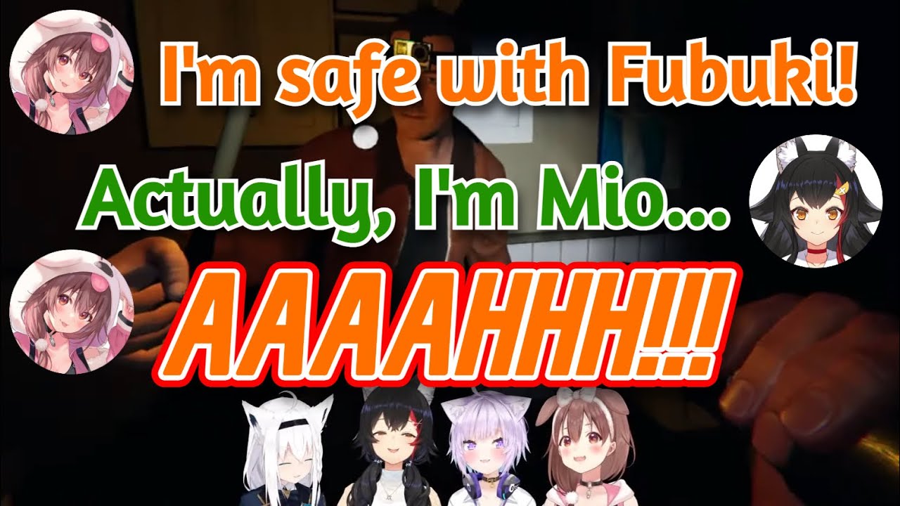 Korone Panics and Screams When She Realizes She's Stuck With Mio Instead of Fubuki [Hololive]