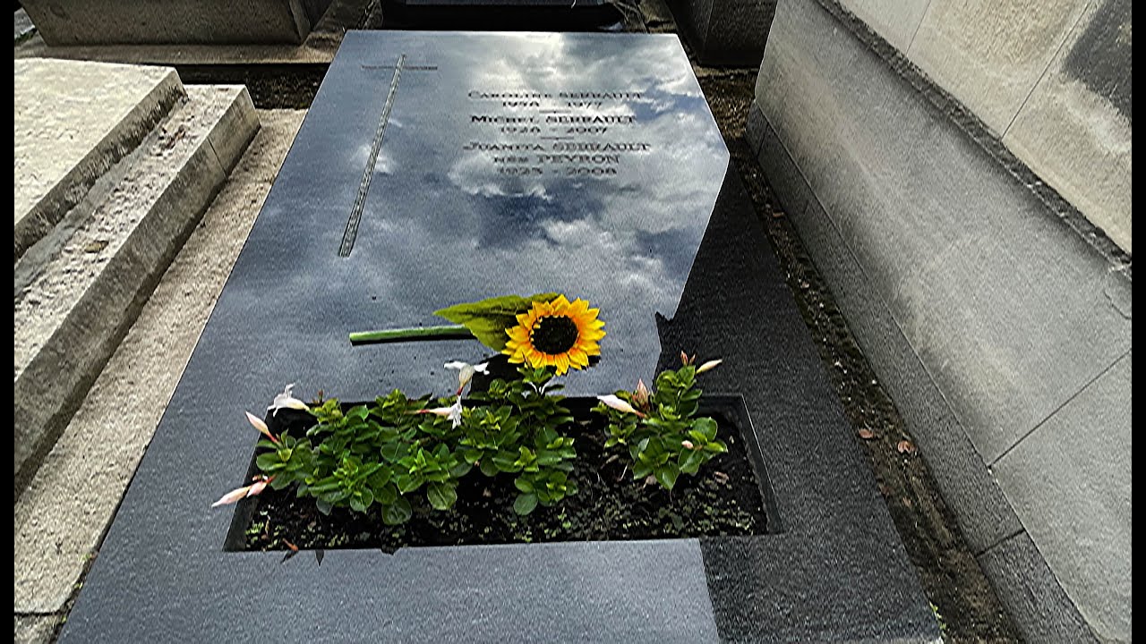 Tombe de Michel SERRAULT, cimetière ancien de Neuilly Sur Seine, Paris