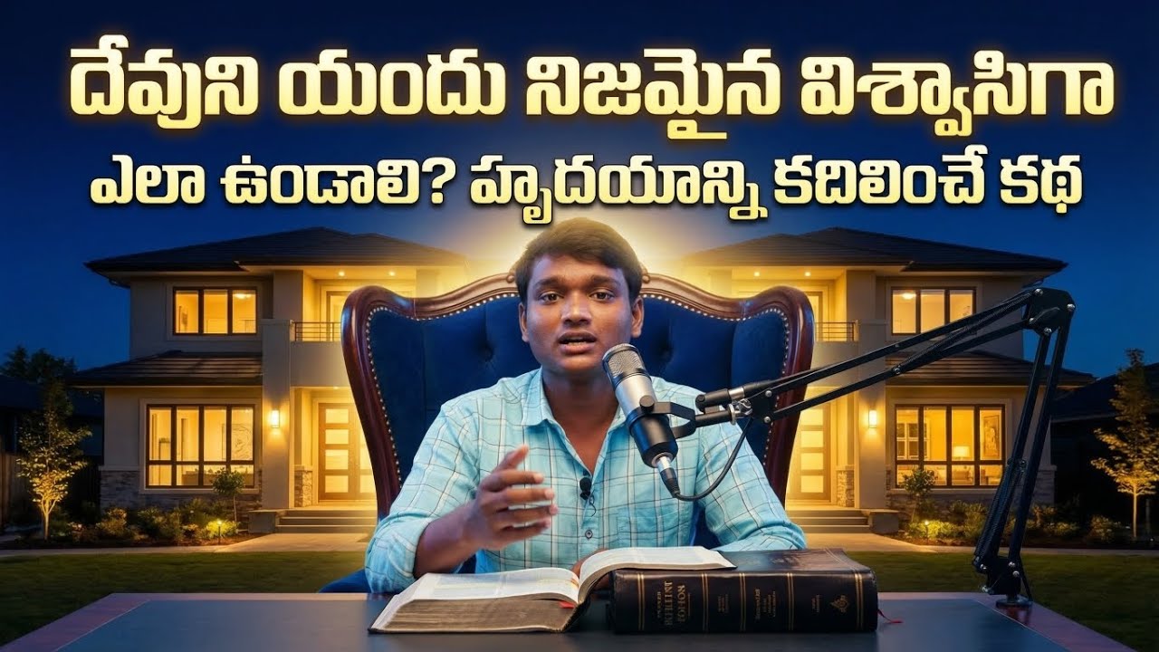 Devuni  yandu // visvaasiga ela vundali // telugu christian motivetional story...( good story)