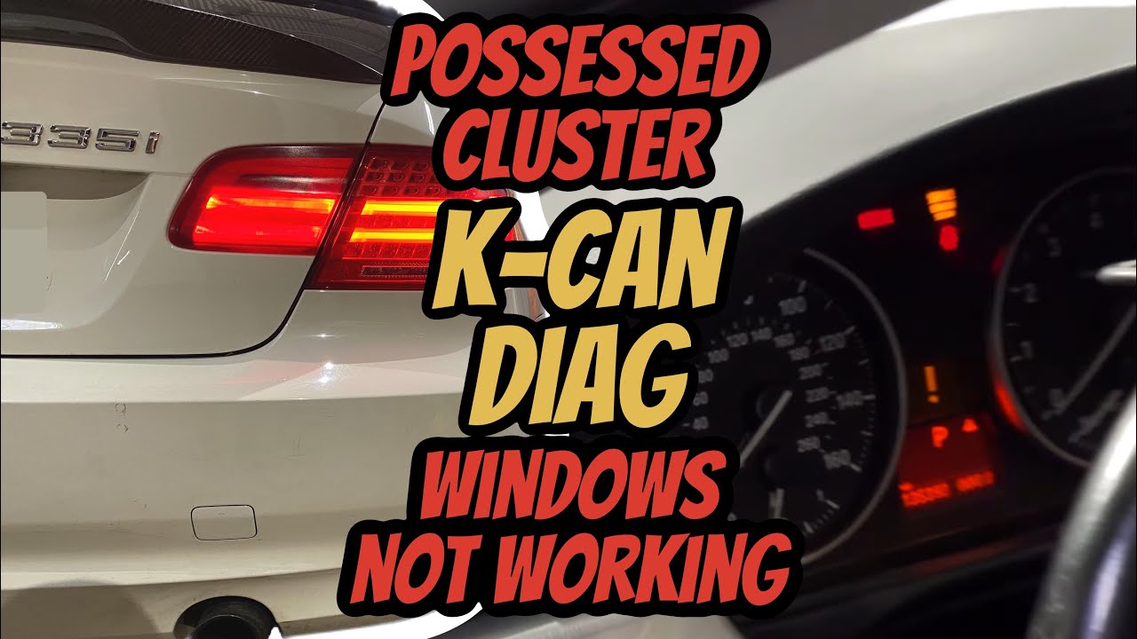 2011 BMW 335i E92 | INSTRUMENT CLUSTER IS POSSESSED | WINDOWS INOPERATIVE | K-CAN DIAG | FRM3 REPAIR