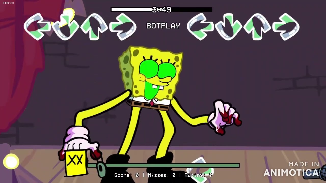 FNF Triple Trouble but Spongebob