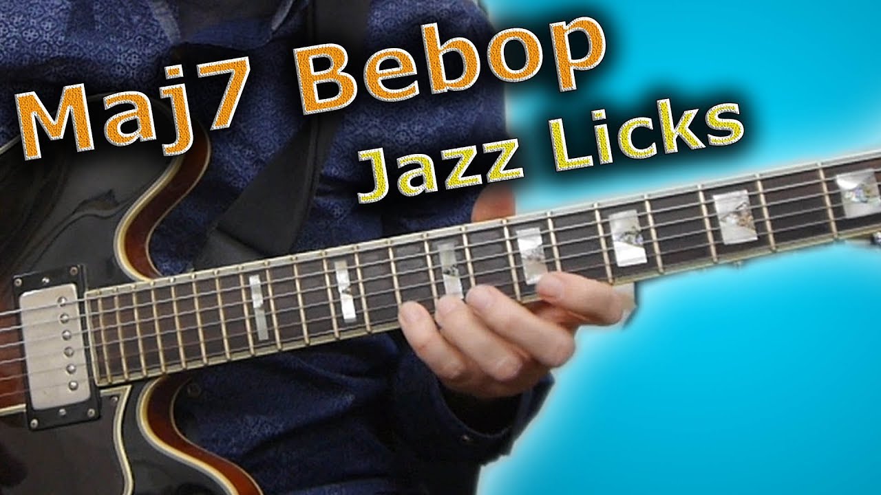 Jazz Licks on a Maj7 chord - How To Sound Like Bebop