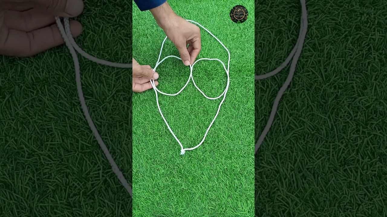 How to Hang a Flower Pot with Rope #shorts #diy #garden