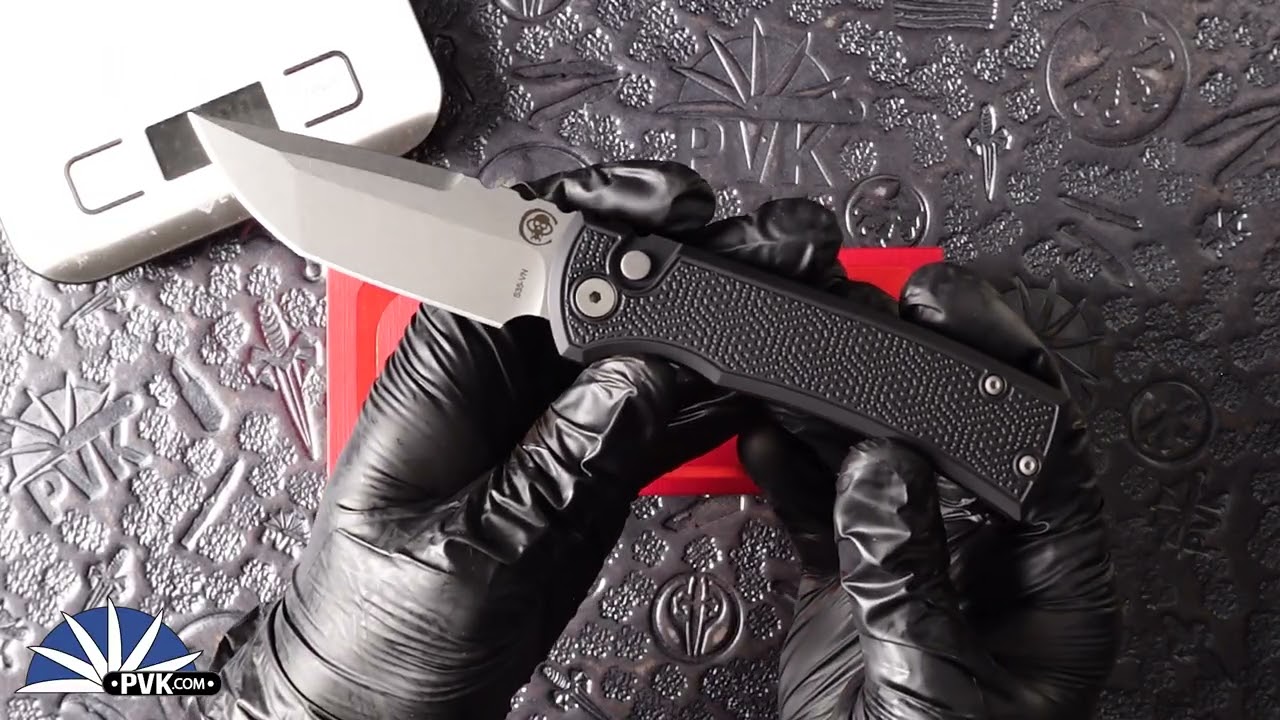 Нож Chaves Knives/Protech Redencion 229 Auto, клинок Tanto из стали S35VN с обработкой Stonewashe...