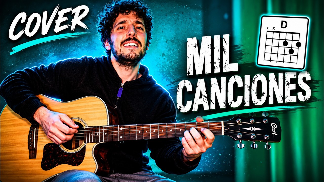 🎶 Mil canciones – La 25 | Cover en guitarra con acordes integrados 🎸