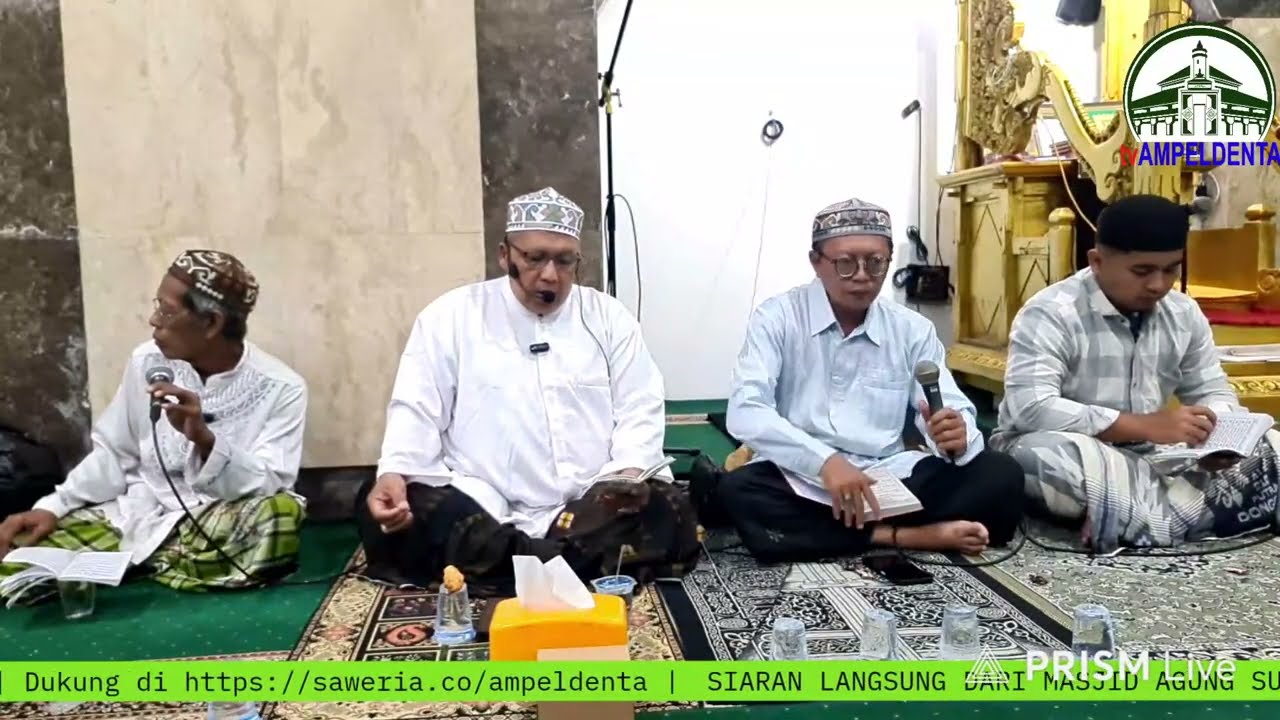 MAULIDUR ROSUL ( PEMBACAAN MAULID DIBA' &  SIMTUDDUROR ). BERSAMA PARA KYAI, USTADZ & JAMA'AH MASJID