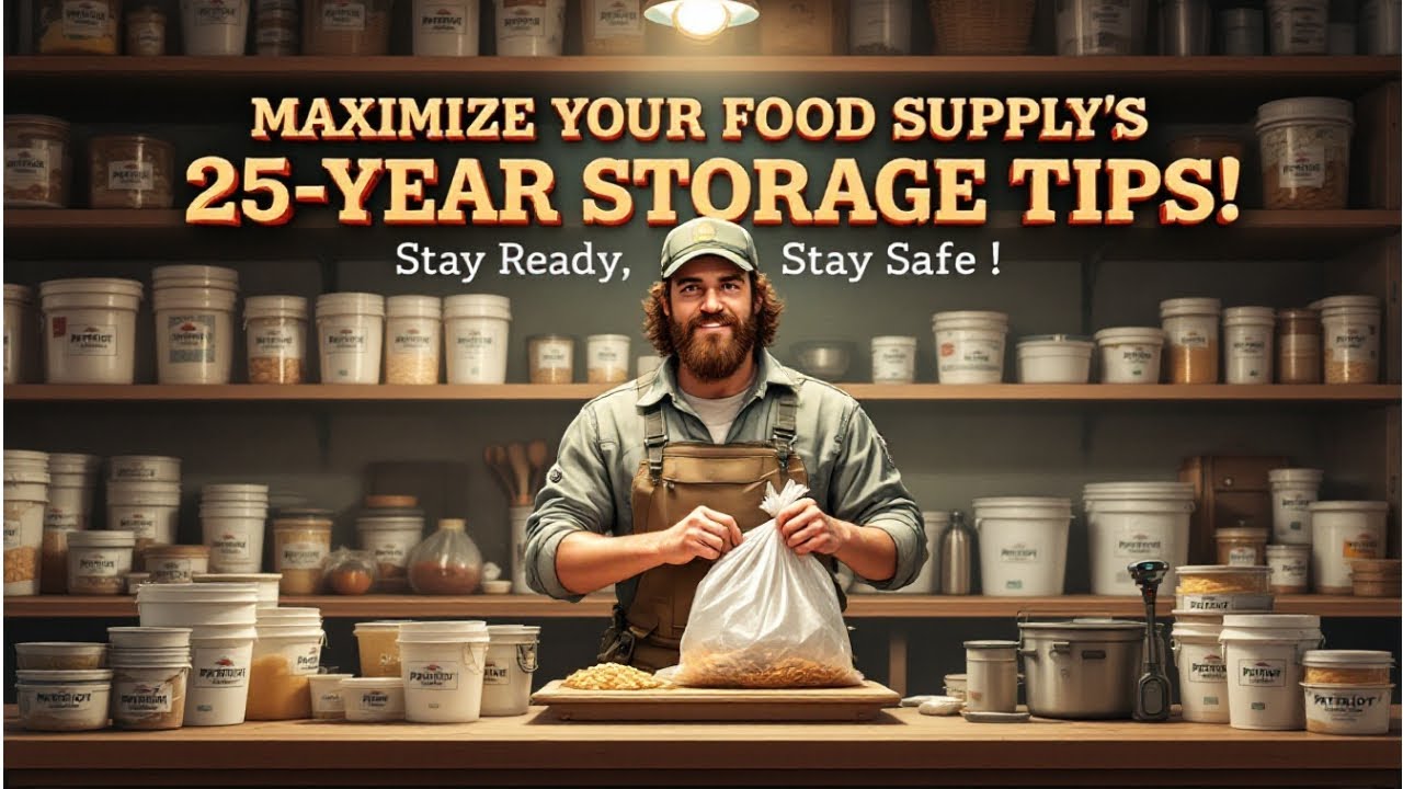 Maximize Your Food Supply's 25-Year Shelf Life! 🥫