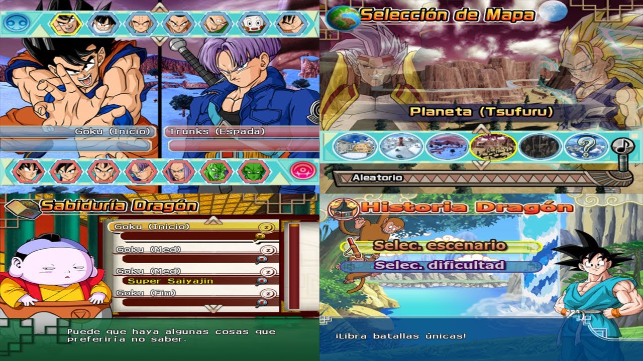 DRAGON BALL Z BUDOKAI TENKAICHI 4 BETA X-PRO  - TODOS LOS PERSONAJES, ESCENARIOS,SOUNDTRACK, ETC.