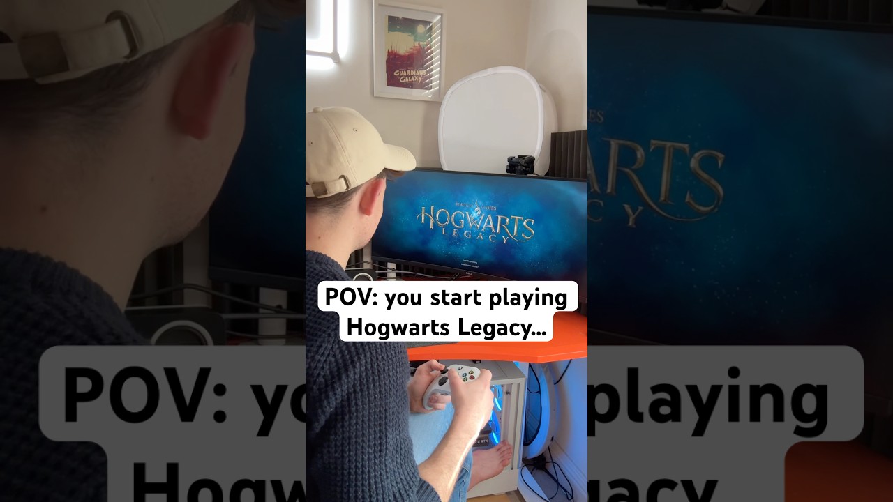 People playing Hogwarts Legacy for the FIRST time... | how many hours have you got?#hogwartslegacy