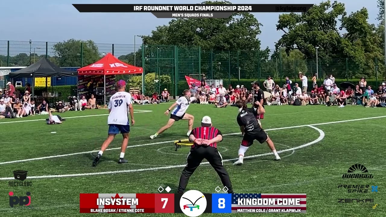 2024 IRF Roundnet World Championships - Men's Squads Finals | Insystem vs Kingdom Come [C-VOD]
