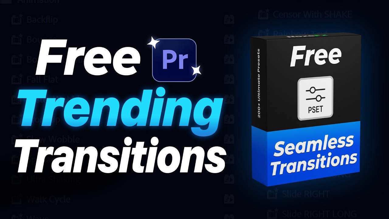 Free Premiere Pro Trending Transitions Pack | Free Presets