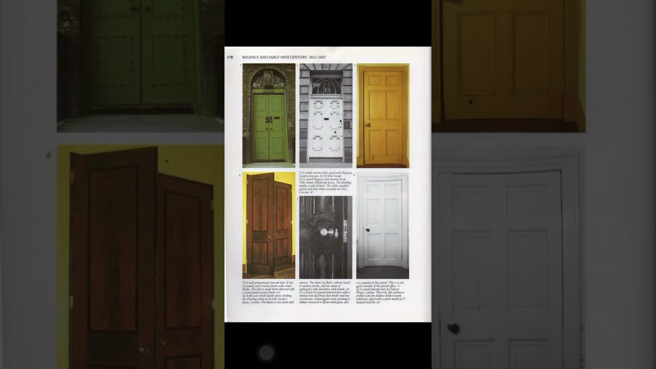styles used in interior architecture and their elements like doors, ceiling, furnitures, fabrics