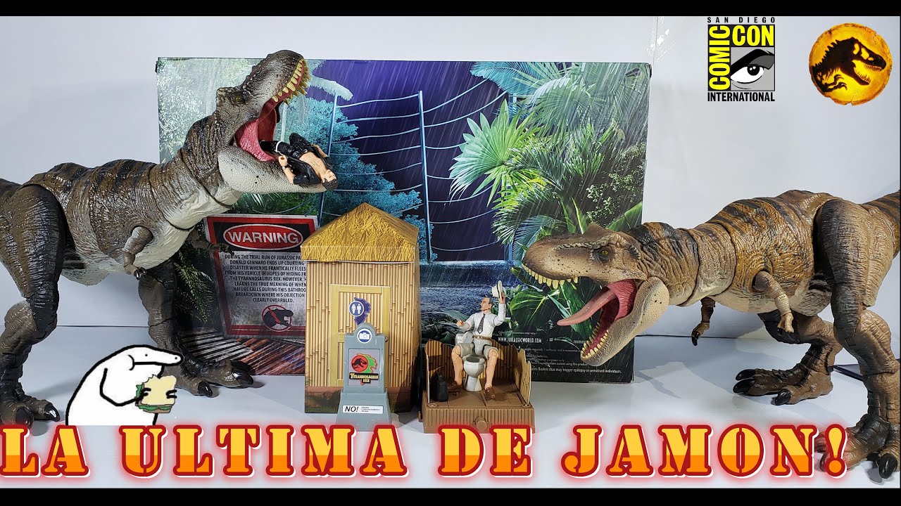Jurassic World HAMMOND COLLECTION Tyranosaurus y Genaro, Ian Malcom Teoria del Caos Sets Exclusivos
