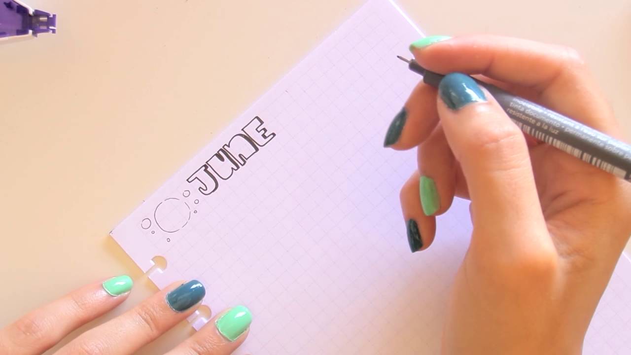 Plan with me June - Bullet Journal - Under the Sea Theme