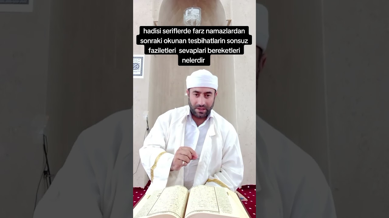 Hadisi Şerif farz namazlardan sonraki okunan tesbihatlarin sonsuz faziletleri