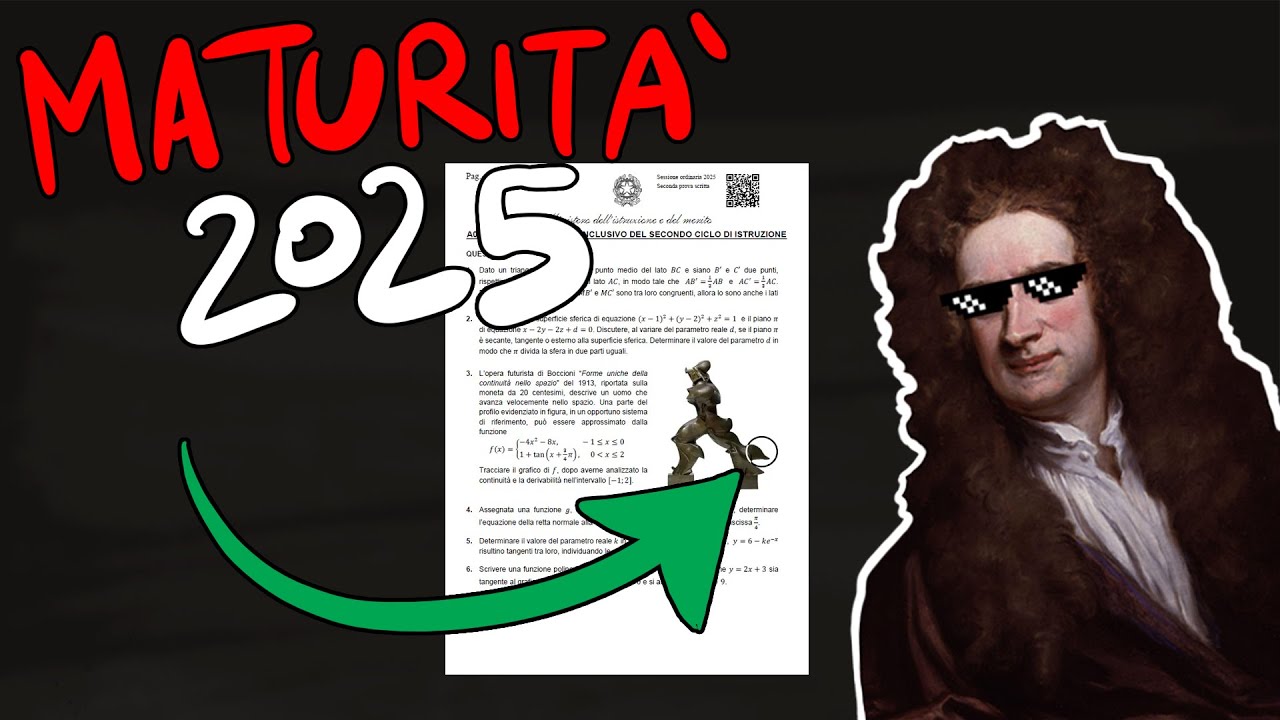 SOLUZIONE COMMENTATA 2° Prova di Matematica - Maturità 2025