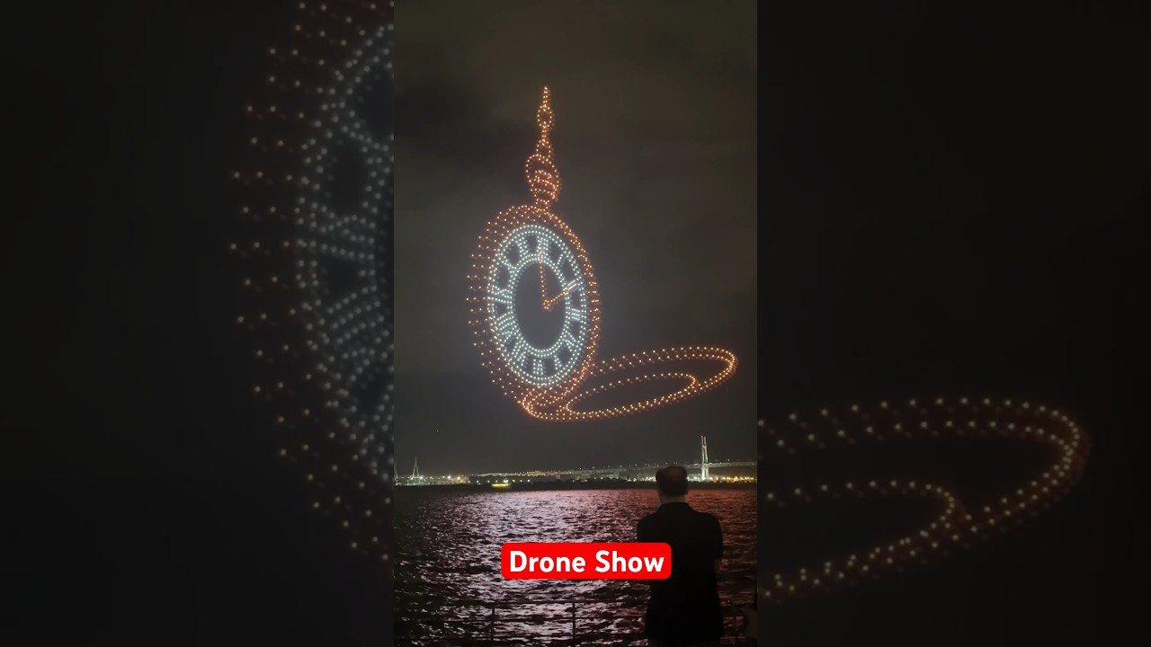 Drone Show Japan- Drone Fireworks 🎆 #drone #fire #fypシ #amazing #japan