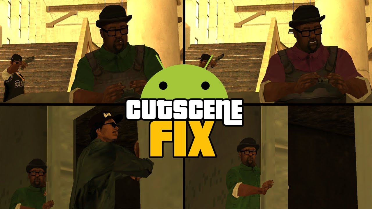 Este mod arregla las cinematicas del GTA San Andreas | CUTSCENES FIX GTA SA Android
