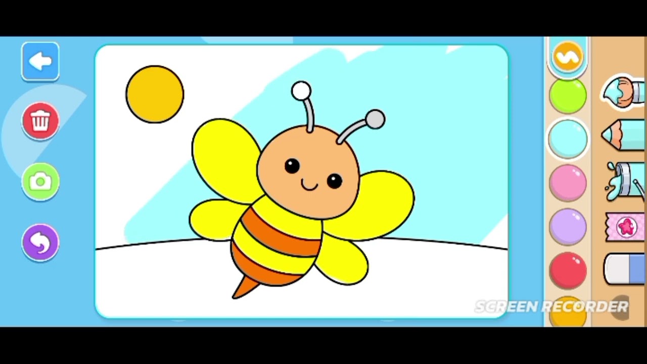 Let's colour a Bee