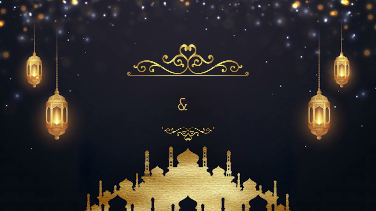NIkah Invitation Video | Free Islamic Wedding Invitation video 81 | Free & Blank 0247