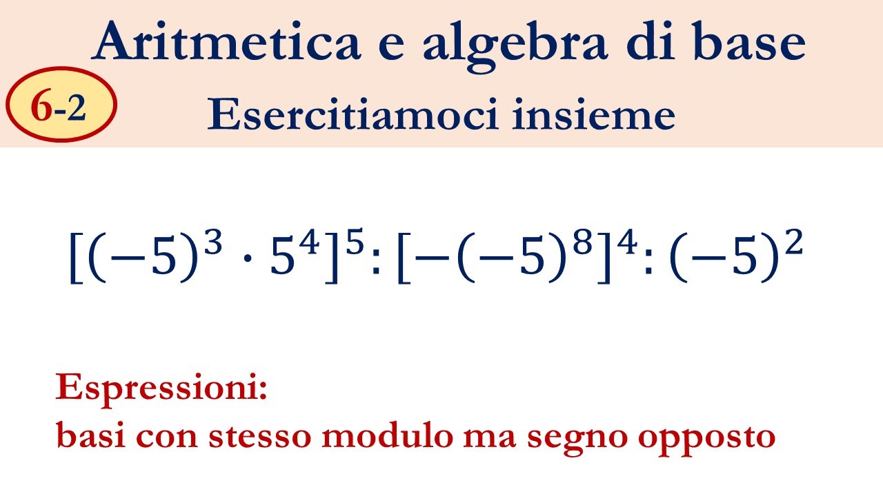 06-2 Espressioni con numeri relativi con potenze